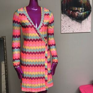 Rubber ducky wrap dress